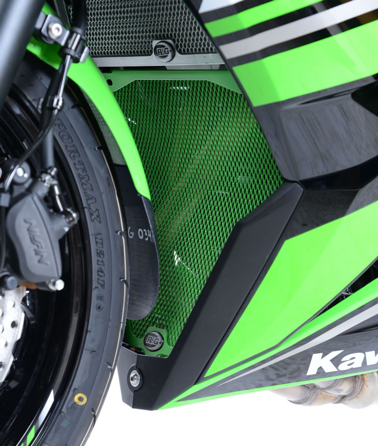 R&G Racing Downpipe Grille for Kawasaki Ninja 650 '17-'22 R&G Racing Downpipe Grille for Kawasaki Ninja 650 '17-'22